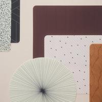 OYOY 1100906 placemat Rond Zwart, Wit 2 stuk(s) - thumbnail