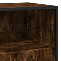 Dressoir 68x35x76 cm bewerkt hout gerookt eikenkleurig - thumbnail