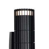 QAZQA Buiten wandlamp zwart met bewegingssensor 2-lichts - Boris - thumbnail