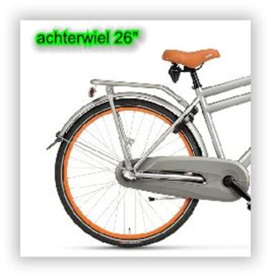 Batavus Achterwiel 26" n3rn velg strong rustbrown 323