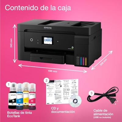 Epson ecotank et-15000 all-in-one inkjetprinter met faxfunctie (zwart, scannen, kopiëren, faxen, lan, wi-fi)