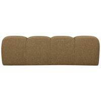 Woood Mojo eetkamerbank 164 cm bouclé Geel/Bruin Melange - thumbnail