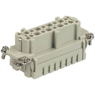 HARTING 09330162702 Businzetstuk Han® E 16 + PE Crimpen 1 stuk(s)