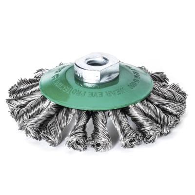 Lessmann Kegelborstel D. 115 mm M14 draaddikte 0,5 mm VA-staaldraad 12 mm 15.000 min. 472857WZ 472857WZ 1 stuk(s)