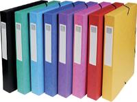 Exacompta elastobox Exabox 8 geassorteerde kleuren: geel, rood, roze, paars, blauw, turquoise, groen e... - thumbnail