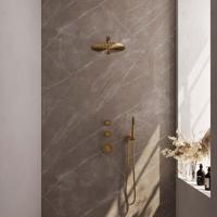 Gold Carving thermostatische inbouw regendouche SET met 30cm douchekop en handdouche - thumbnail
