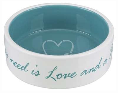 Voerbak voor honden Trixie Pet's Home Blauw Crème Ø 12 cm 300 ml
