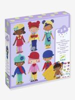 Personages om aan te kleden in DJECO-vilt paars - thumbnail