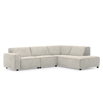 Hoekbank Livorno Lichtgrijs Stof Hoekbank Livorno Lichtgrijs Stof
