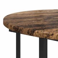 Bijzettafelset 2 pcs Oud hout en Zwart 50 x 50 x 50.5 cm - thumbnail