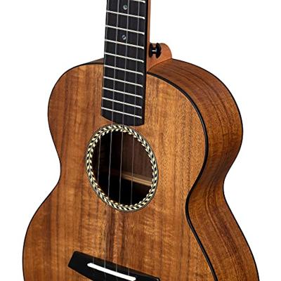 Cascha HH 2349 solid top acacia tenor ukelele set - thumbnail