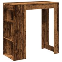 Bartafel met rekken 102x50x103,5 cm bewerkt hout oud houtkleur - thumbnail