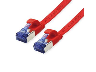 VALUE FTP patchkabel, Cat.6A (Class EA), extra plat, rood, 1 m