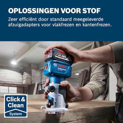 Bosch Blauw GLF 18V-8 Professional Accu Kantenfrees | 18V | Zonder accu en lader | In doos - 06016C6000 - thumbnail