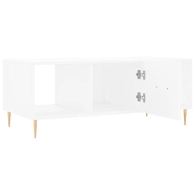 Salontafel 102x50x40 cm bewerkt hout wit