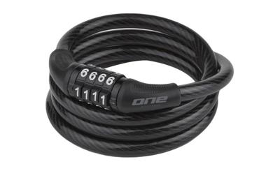 One kabelcijferslot 8100 8mm/100cm black/grey