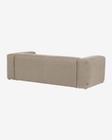 Kave Home 3-zits Bank 'Blok' 240cm, kleur Beige - thumbnail