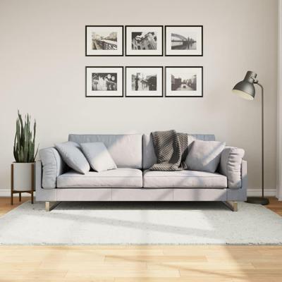 VidaXL Vloerkleed oviedo laagpolig 140x200 cm crèmekleurig