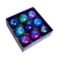 Box kerstbal plastic 75mm genie 9st Kurt S. Adler - Kurt s adler - thumbnail