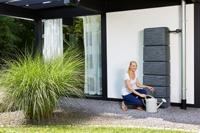 Garantia design regenton slim 300 liter stone decor antraciet - thumbnail