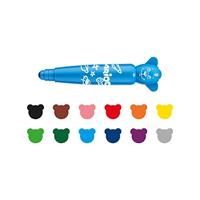 Carioca viltstift Baby Teddy, doos van 12 stuks in geassorteerde kleuren - thumbnail