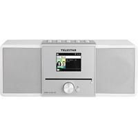 Telestar DIRA S 32i CD Radio/CD-speler DAB+, VHF (FM), Internet DLNA, WiFi, USB, CD, Bluetooth, Internetradio Incl. afstandsbediening Wit - thumbnail