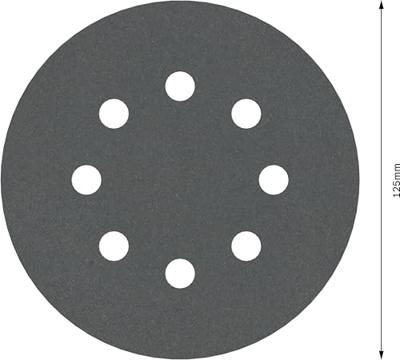 Bosch Accessories Best for Stone 2608605121 Excenterschuurpapier Met klittenband, Geperforeerd Korrelgrootte (num) 400 (Ø) 125 mm 5 stuk(s) - thumbnail
