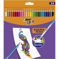 BIC kids evolution uitgumbare kleurpotloden, 24st. - thumbnail