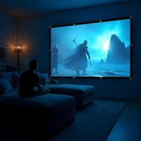 Maclean projectiescherm, 120", 240x180cm, 25mm 4:3 frame, spanhaken, MC-169 - thumbnail