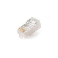 Afgeschermde modulaire RJ45 stekker, 8P8C, 50 stuks - thumbnail