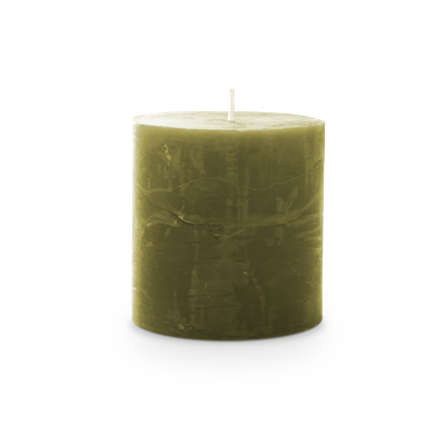 Kaars rustiek 70/70 mm olijfgroen Spaas - Spaas Kaars rustiek 70/70 mm olijfgroen Spaas - Spaas