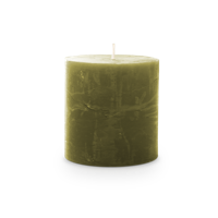 Kaars rustiek 70/70 mm olijfgroen Spaas - Spaas - thumbnail