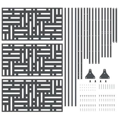 VidaXL Privacyscherm antraciet 100 x 50 x 180 cm staal