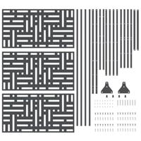 VidaXL Privacyscherm antraciet 100 x 50 x 180 cm staal - thumbnail
