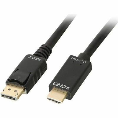 Lindy 36922 Displayport HDMI Zwart kabeladapter/verloopstukje
