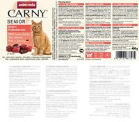ANIMONDA Carny Senior Beef and turkey hearts - nat kattenvoer - 400g - thumbnail