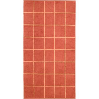 Cawö Cawö Park Check Douchelaken brick 70/140