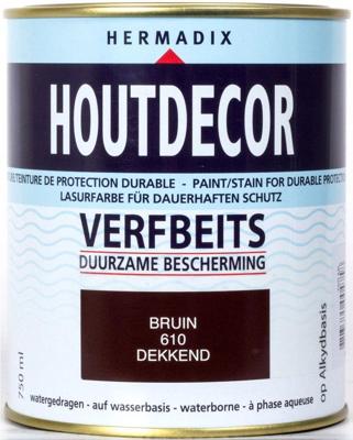 Hermadix Houtdecor Verfbeits - Bruin