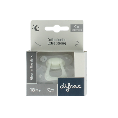 Fopspeen dental 18+ glow in the dark 1 Stuks
