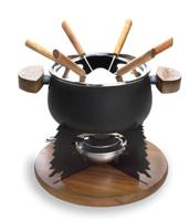 Cosy & Trendy Fondueset - 6 personen - zwart - 2 liter - thumbnail
