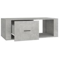 Salontafel 100x50,5x35 cm bewerkt hout betongrijs - thumbnail