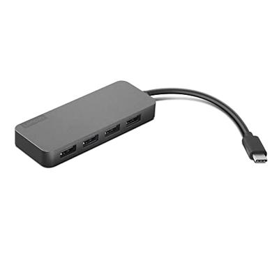 Lenovo USB-C to 4 Port USB-A Hub USB-C (USB 3.2 Gen 1) multiport hub 4 poorten Zwart