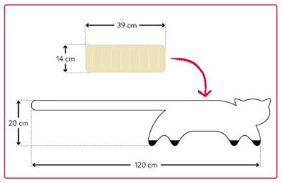 Leschi Verwarmingskussen Coco de kat - Sneeuw/Middernacht Leschi Verwarmingskussen Coco de kat - Sneeuw/Middernacht