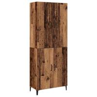 Highboard 2 pcs Oud hout 69,5 x 34 x 180 cm Bewerkt hout - thumbnail