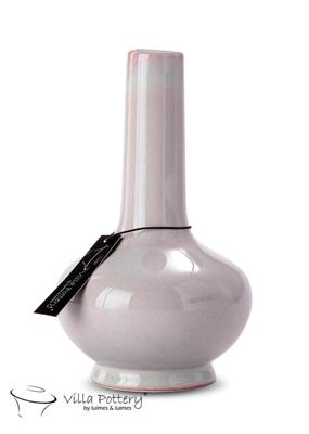 Amber Vaas 13x13x22cm licht Roze