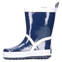 Playshoes regenlaarzen uni Marine Witte Streep-34-35 - thumbnail