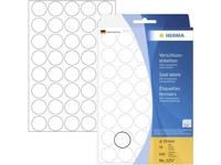 Herma 2257 Etiketten Ø 19 mm Folie Transparant 640 stuk(s) Permanent Sluitetiketten Handschrift - thumbnail