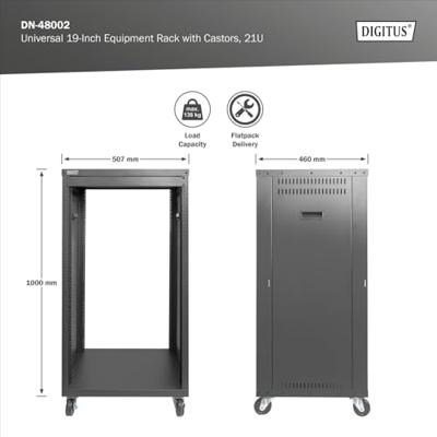 Digitus DN-48002 19inch-rack (l x b x h) 507 x 460 x 1000 mm