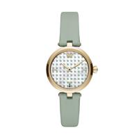 Horlogeband Armani AR11314 Leder Groen - thumbnail