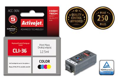 Activejet ACC-36N (Canon CLI-36 vervanging; Supreme; 12,5 ml; kleur)